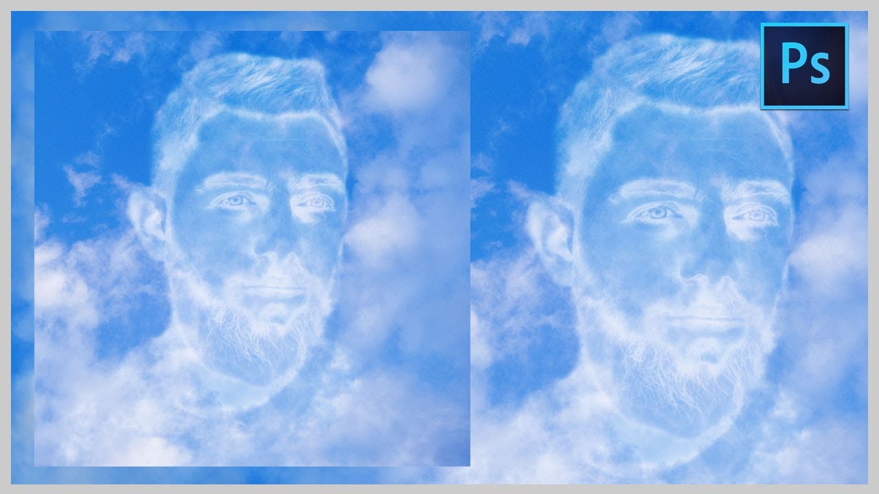 [ Photoshop Tutorial ] How to Create a CLOUD FACE Effect in Photoshop