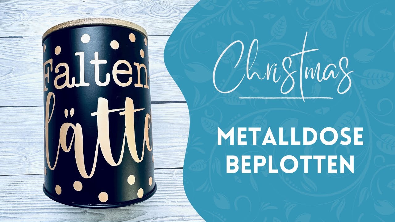 Weihnachtsverpackung 17: Geschenkdose beplotten