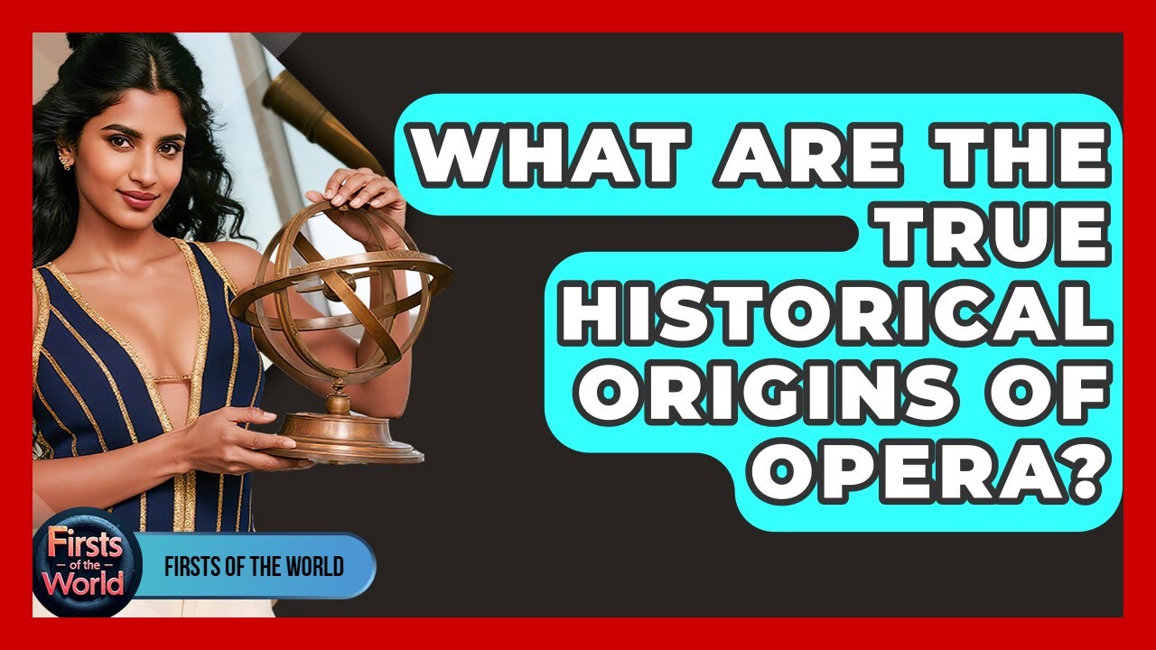 What Are The True Historical Origins Of Opera? - Firsts of the World