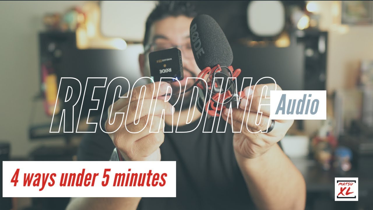 4 Ways to record audio for Beginners (Under 5 Minutes)