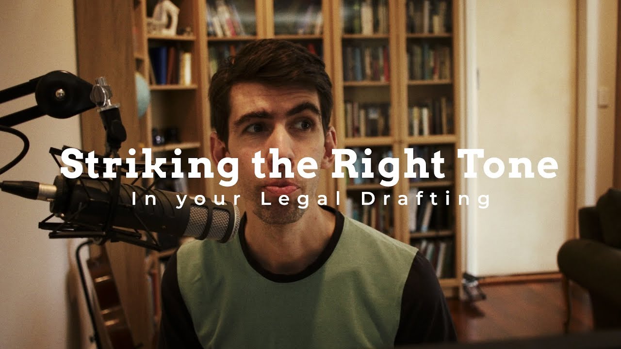 Tone in Legal Drafting