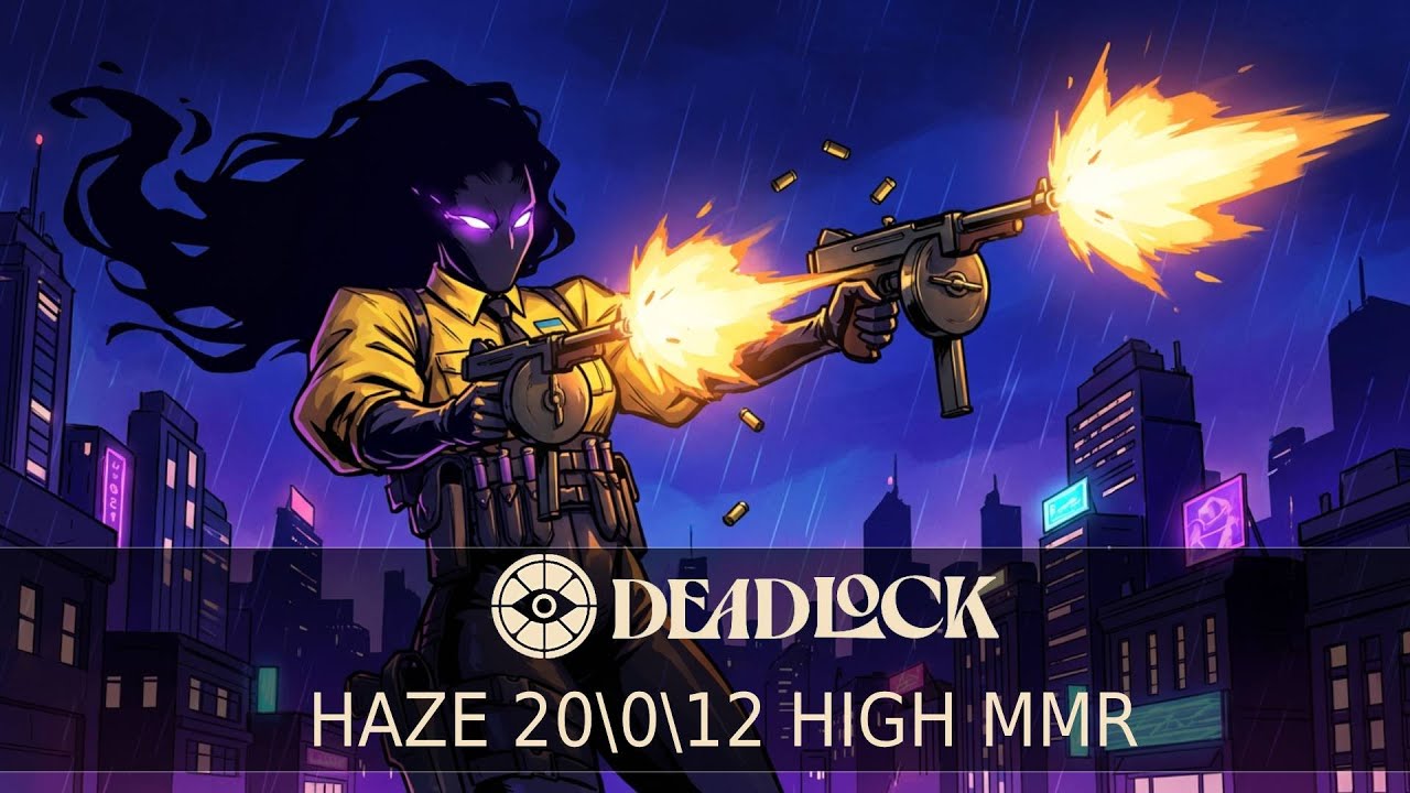 Deadlock High MMR - Haze Perfect 0-Death Gameplay (No Commentary)