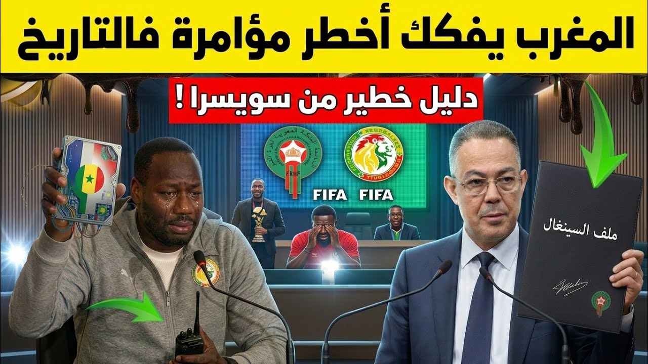 🚨 كناش العار الأسود: السر المكتوم الذي زلزل الفيفا في كواليس مباراة المغرب والسنغال! 😱⚽