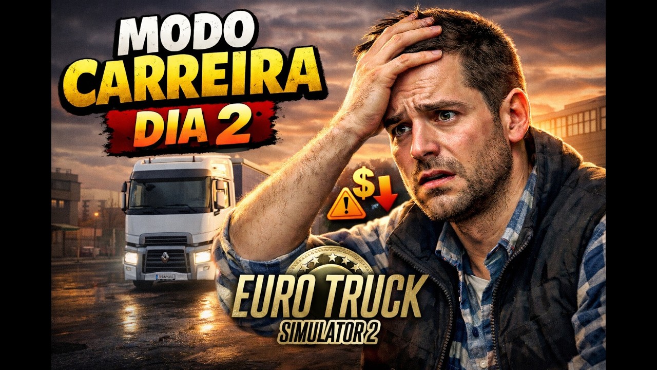 Quase Fui à Falência no Dia 2! | ETS2 Modo Carreira #2
