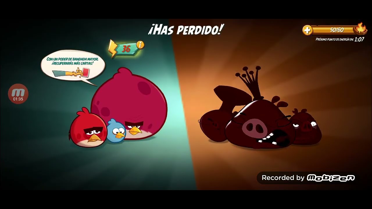 Una misión de angry birds normal