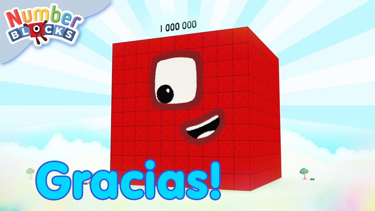 1 Mill&oacute;n de Suscriptores! 🥳 Aprende a contar hasta 1000000 | Numberblocks en Espa&ntilde;ol