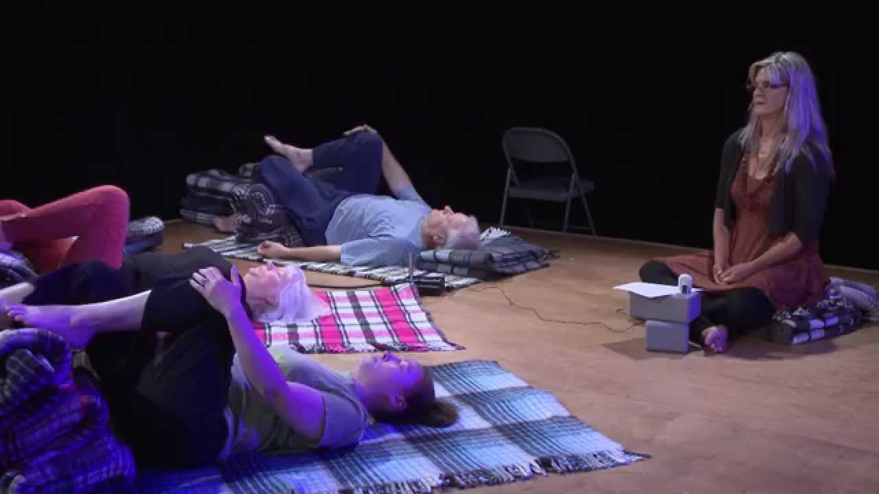 Yoga Talk Krishna demonstrates Svaroopa Yoga