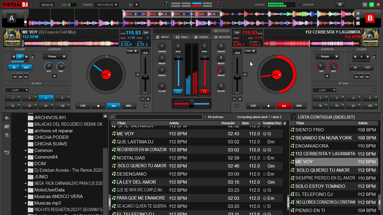 PACK DE CUMBIAS BAILABLES REMIX PARA DJ  2020