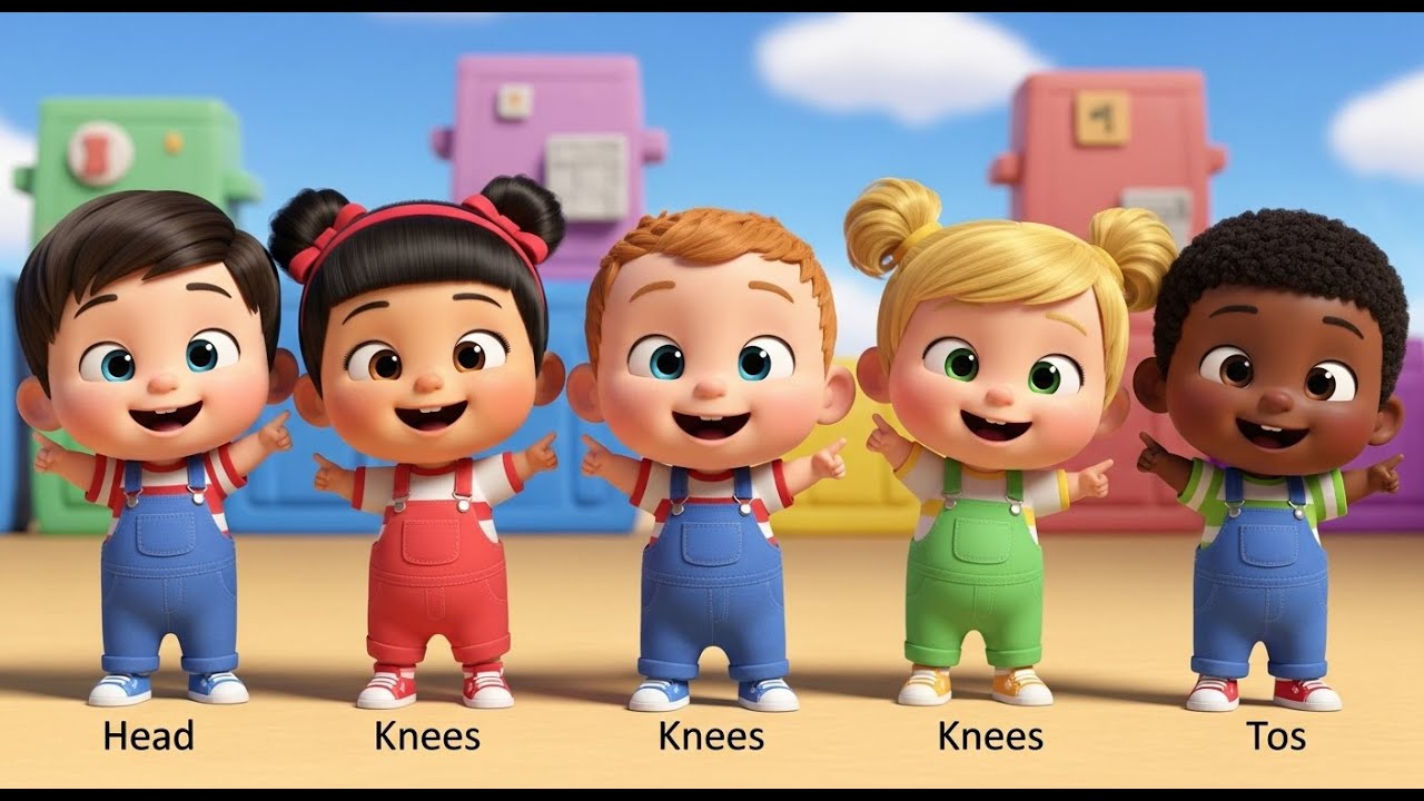Head, Shoulders, Knees and Toes 🧍‍♂️🎶 Fun Kids Song