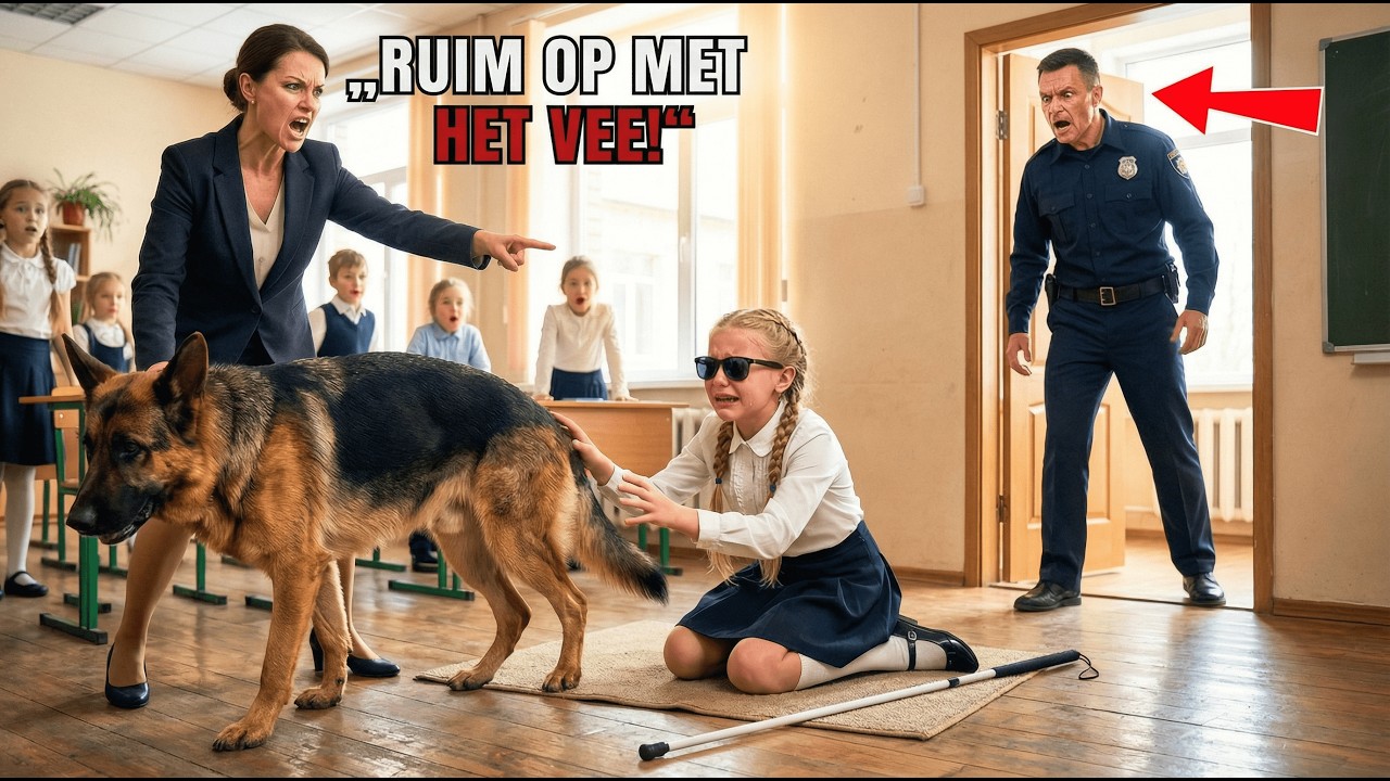 Lerares pakt de hond van blind kind af – POLITIEVADER grijpt in