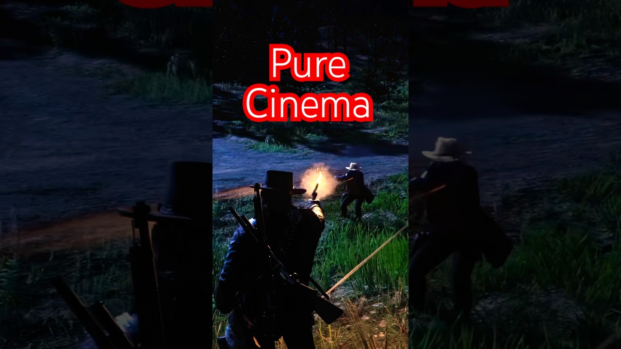 John Marston Cinematic Shootout 🤠💥 #johnmarston #cinematicgameplay #rdr2 #nohud