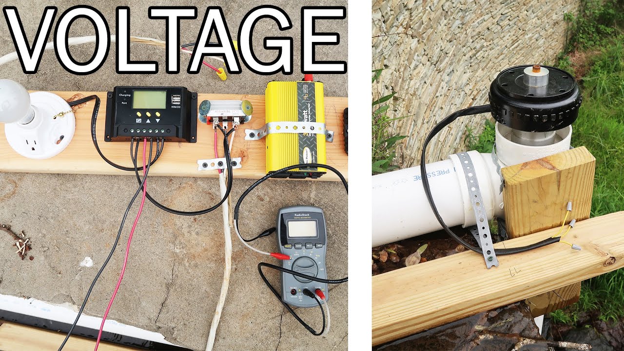Micro Hydro 4 Inch Unit Voltage Reading