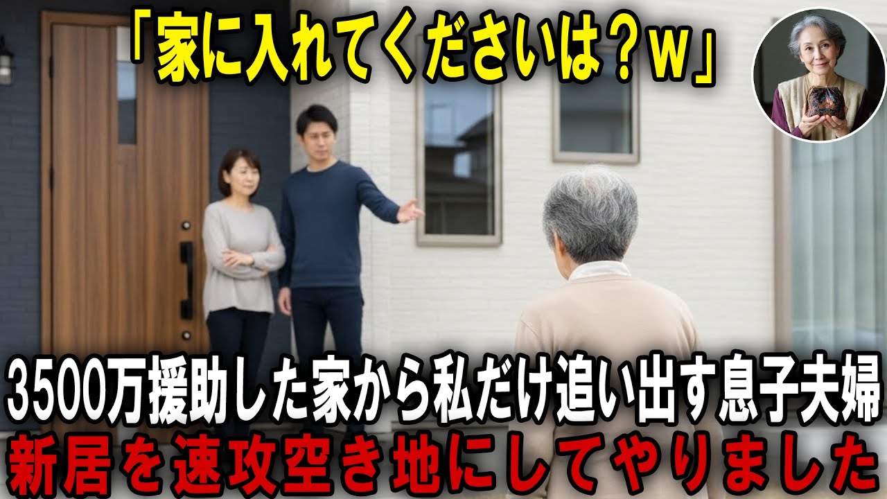 私名義の二世帯の新居に引っ越しする日、私を玄関の前で門前払いする息子夫婦。地獄に落とした結果
