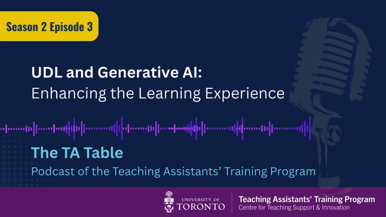 S2E3 Universal Design for Learning and Generative AI: Enhancing the Learning Experience
