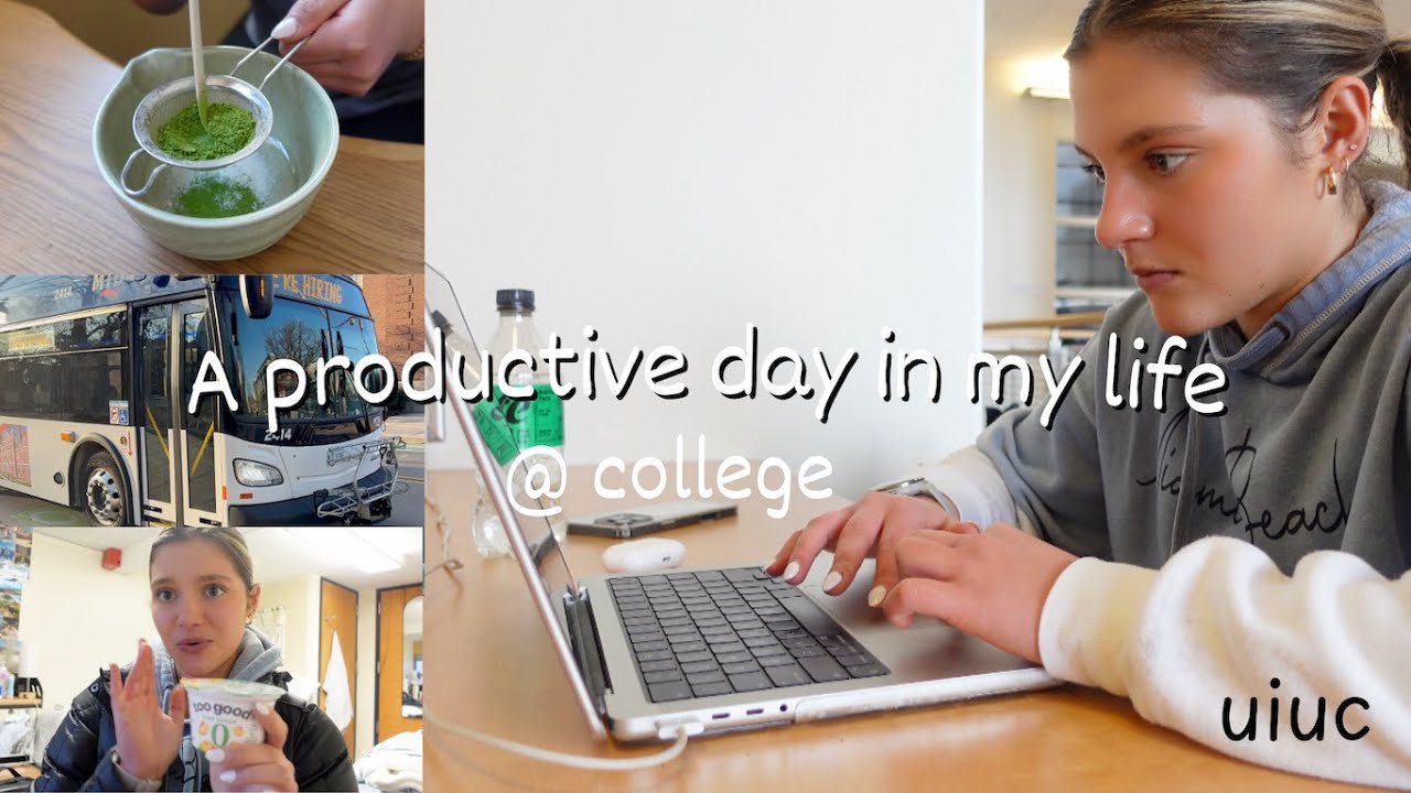 A PRODUCTIVE DAY IN COLLEGE | *UIUC freshman*