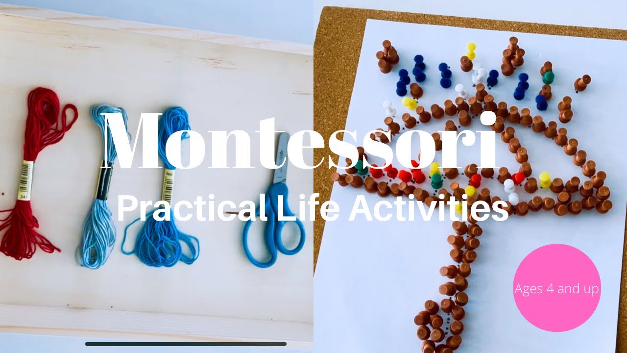 Montessori Practical Life Activities for Kids Ages 4 and Up #montessoriwithhart