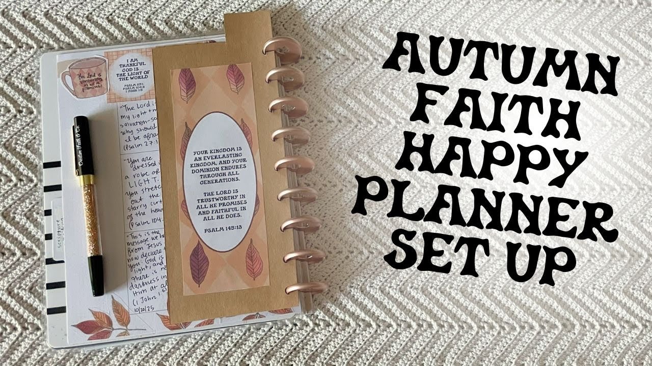 Autumn Faith Happy Planner Set Up: Gratitude Journal | Creative Faith & Co.
