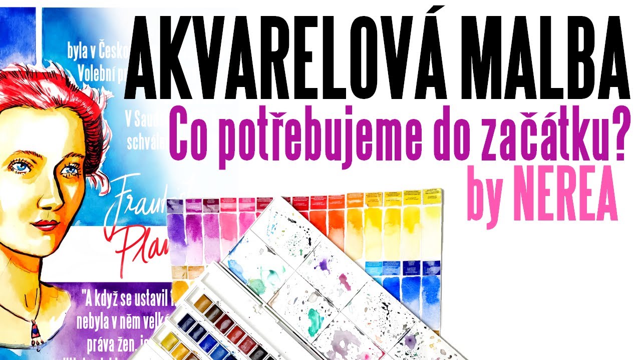Malba akvarelem pro začátečníky | Co budu potřebovat?