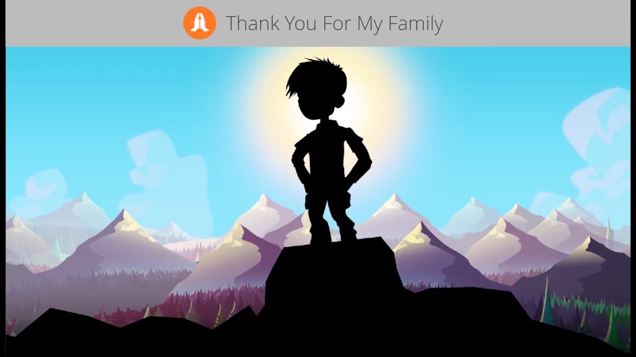 🙏 Thank You for My Family (Joshua 24:15) 👨‍👩‍👧‍👦 | Lightgliders Prayer Videos for Kids 🎞️