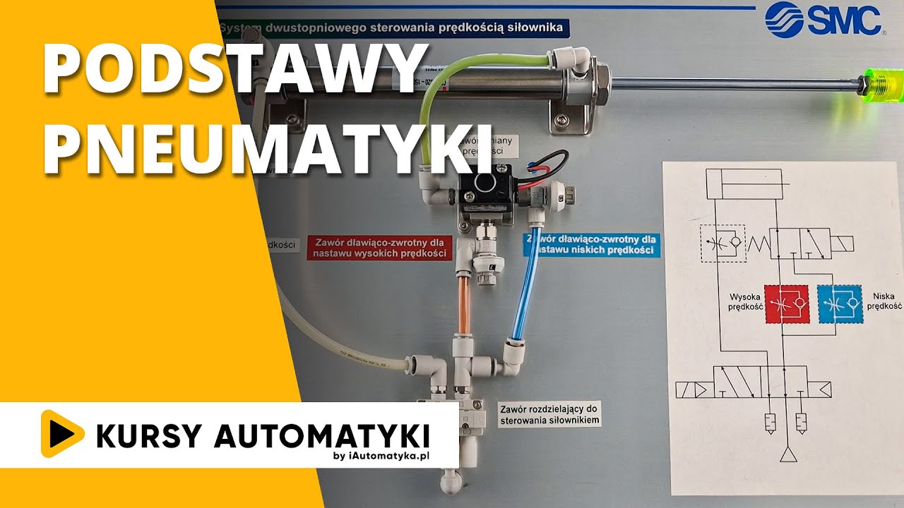 Kurs Podstaw Automatyki VLOG 3 - podstawy pneumatyki z SMC