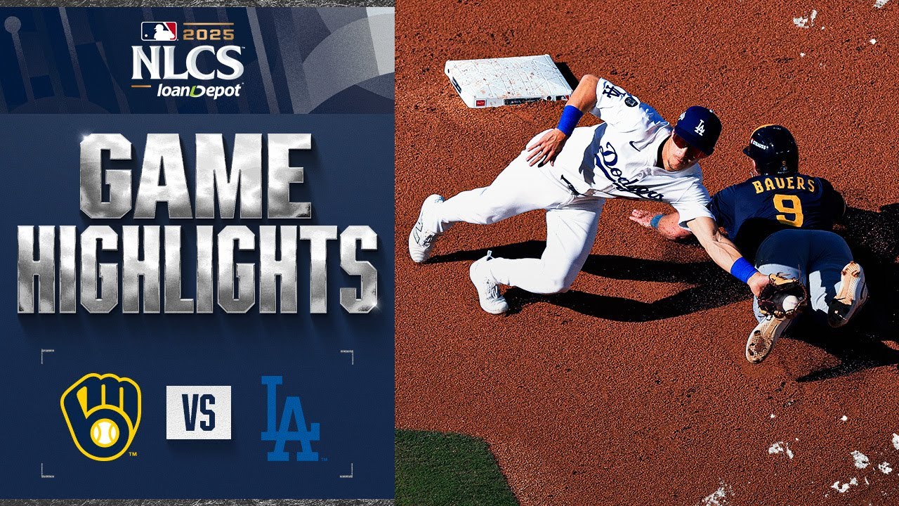 Brewers vs. Dodgers NLCS Game 3 Highlights (10/16/25) | MLB Highlights
