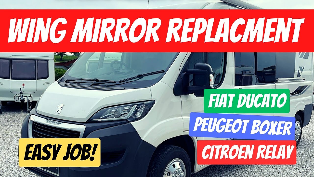 Замена бокового зеркала Peugeot Boxer, включая реле Fiat Ducato и Citroen
