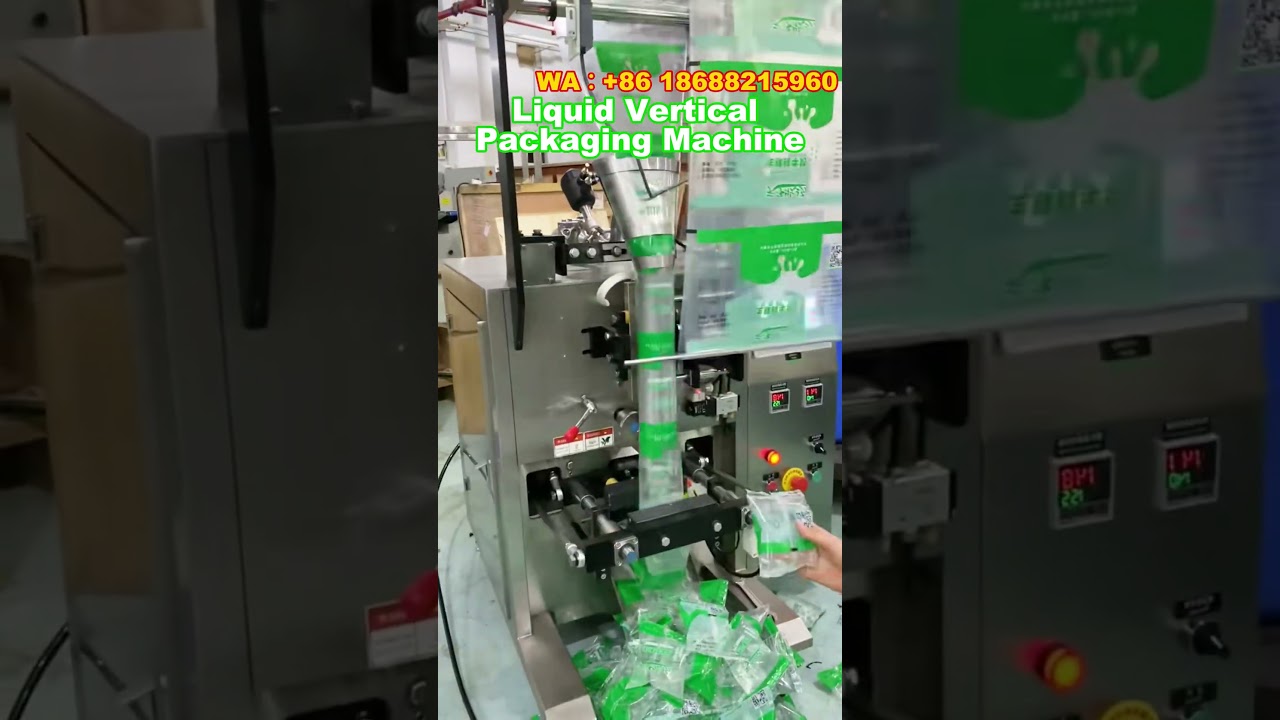 Fully Automatic Vertical Packaging Machine for liquid #machine #factory #price