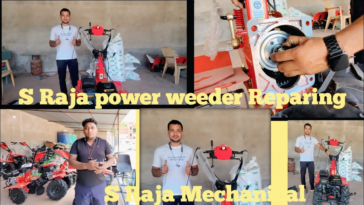S Raja Power Weeder Reparing Full Video Kailash Enterprises Petarwar #sraja #bullet #funny