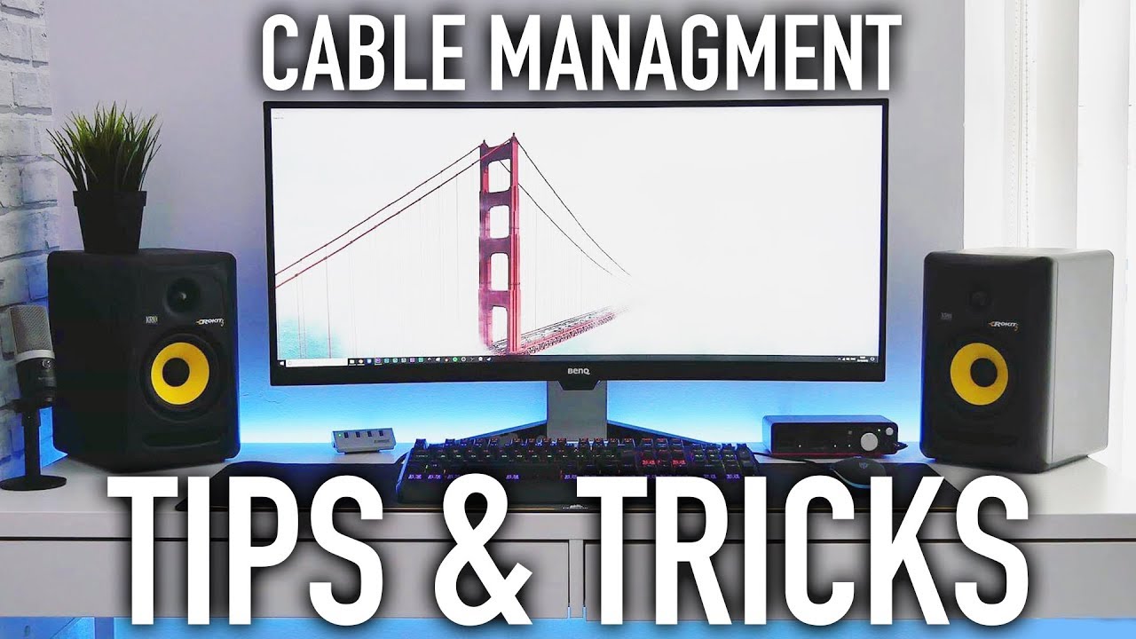How to do CLEAN CABLE MANAGEMENT on YOUR DESK SETUP/ROOM! (Setup Tips & Tricks EP.1)