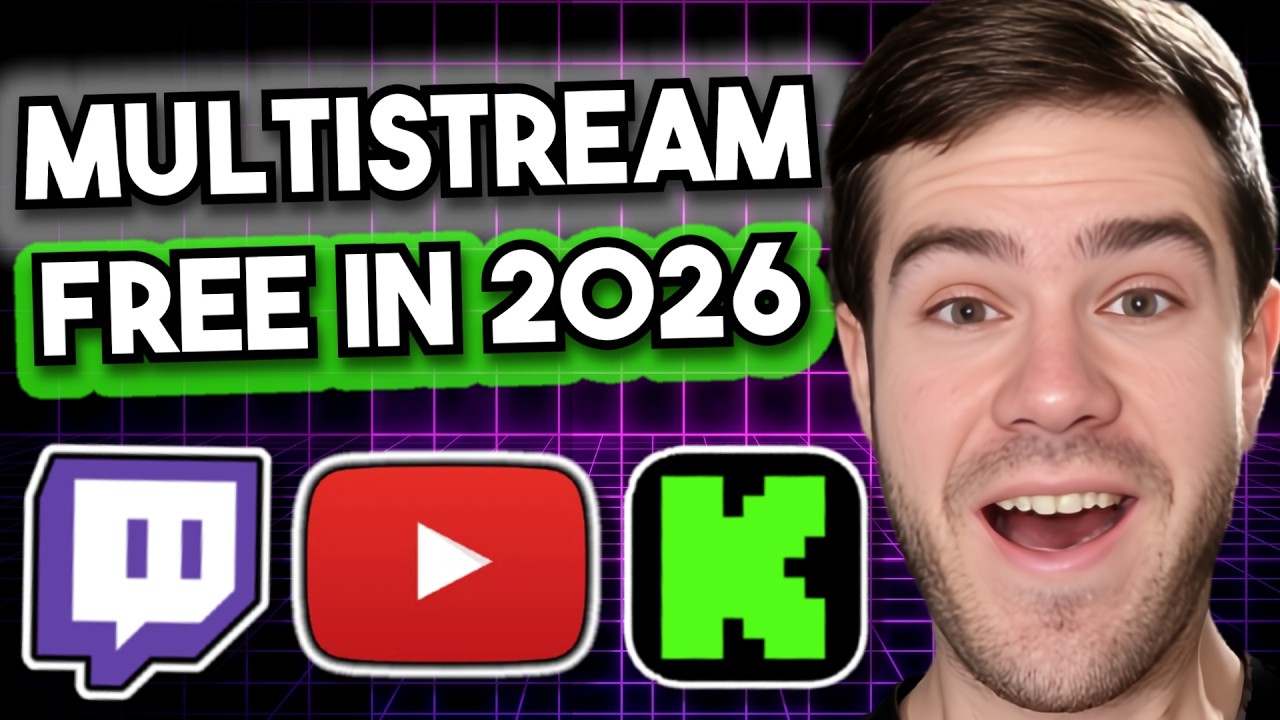 Многоканальная трансляция на Twitch, YouTube и Kick &mdash; простой способ (2026)