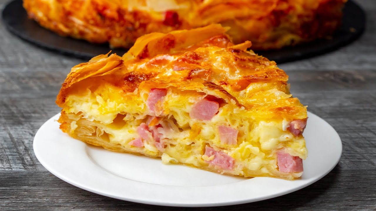 Leggyorsabb és ízletesebb sonkás-sajtos lepény| Cookrate - Magyarország