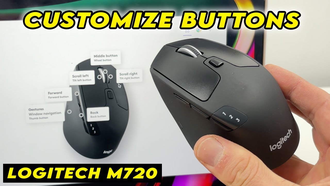 Как настроить кнопки мыши Logitech M720 Triathlon
