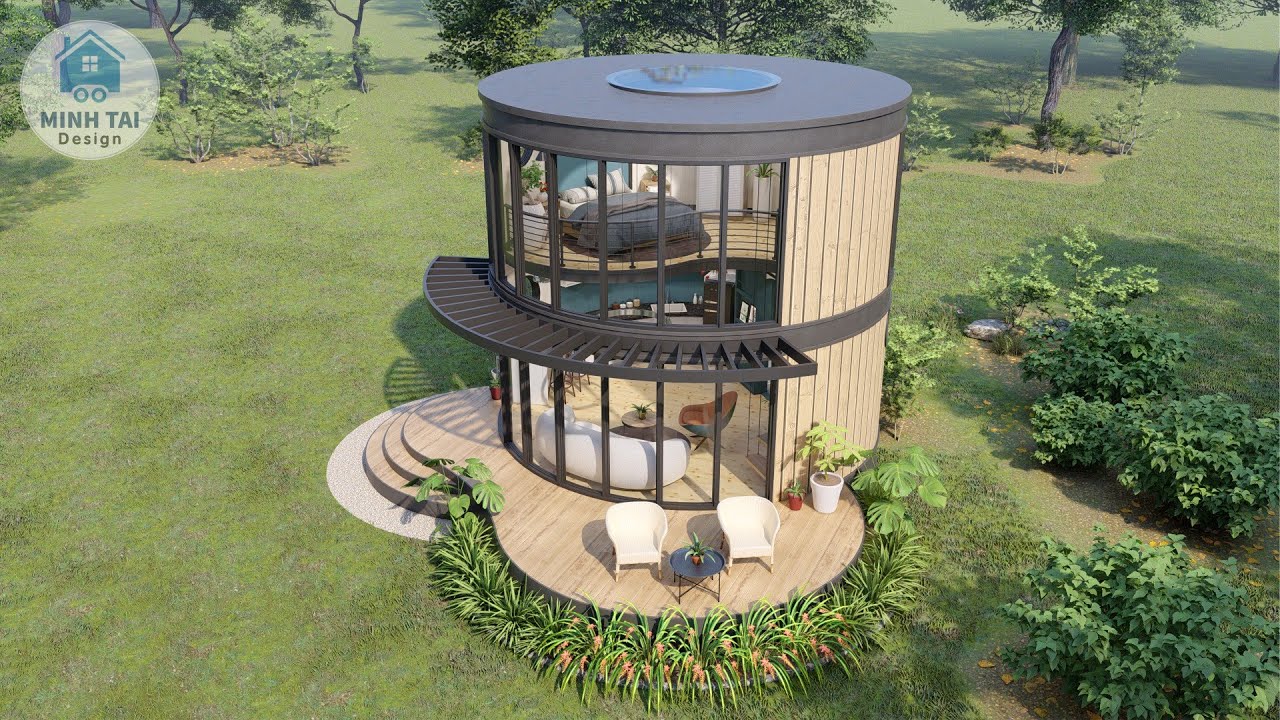 ROUND HOUSE - SMALL HOUSE DESIGN IDEAS - MINH TAI DESIGN MTD61
