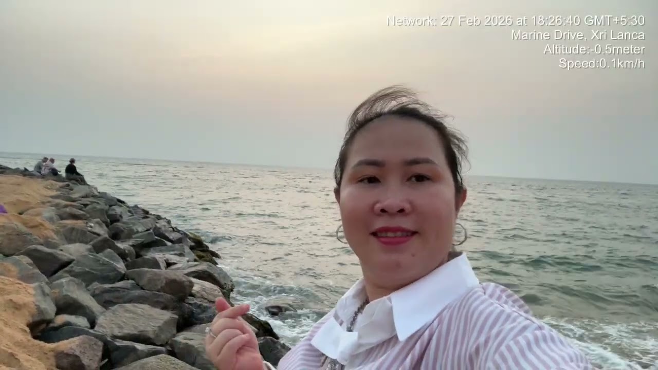 27.2.26 Ngắm hoàng hôn trên bãi biển ở Srilanka