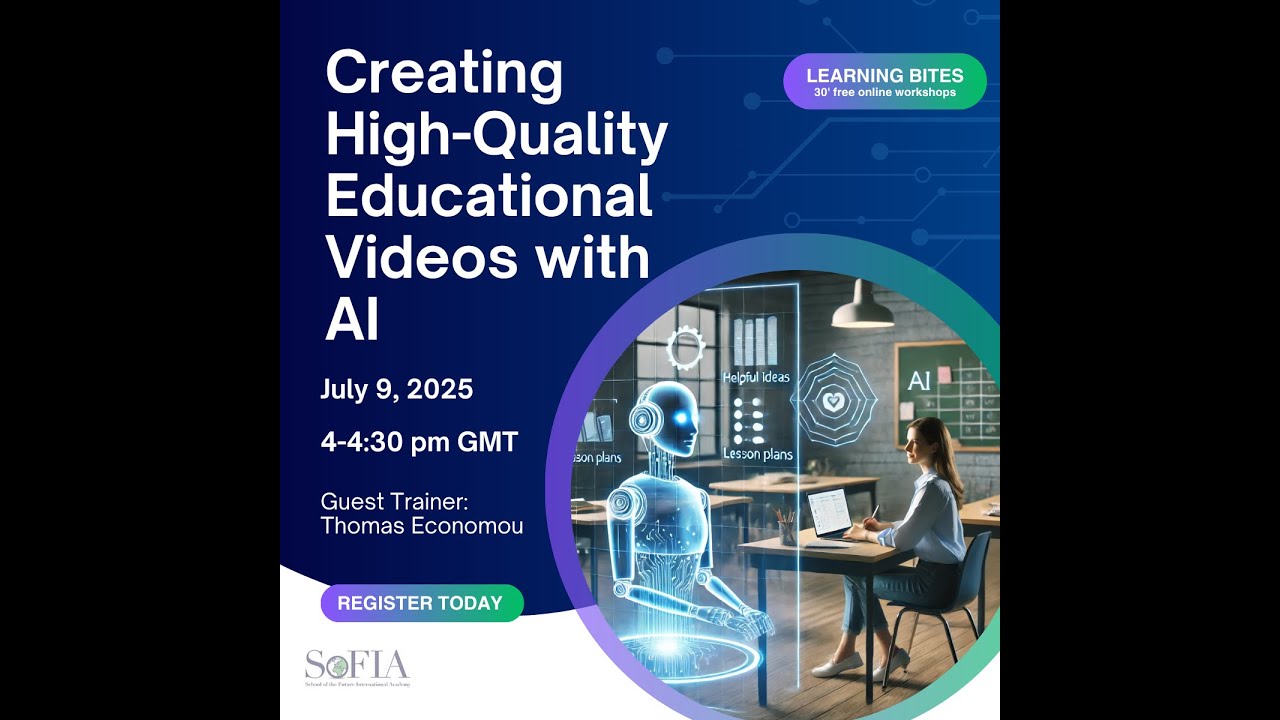 LEARNING BITES by SoFIA | Creating High Quality Educational Videos with AI
