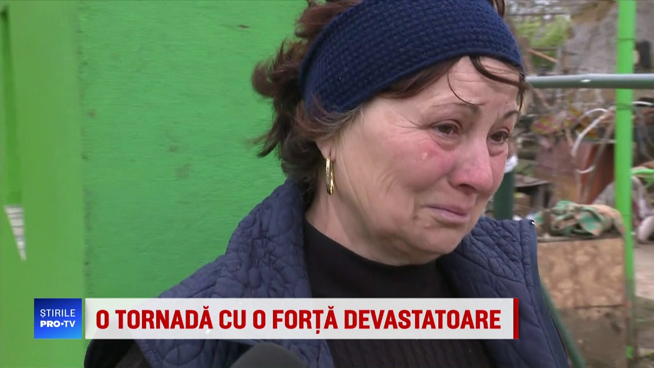 Tornada din Călărași, filmată cu o cameră de bord