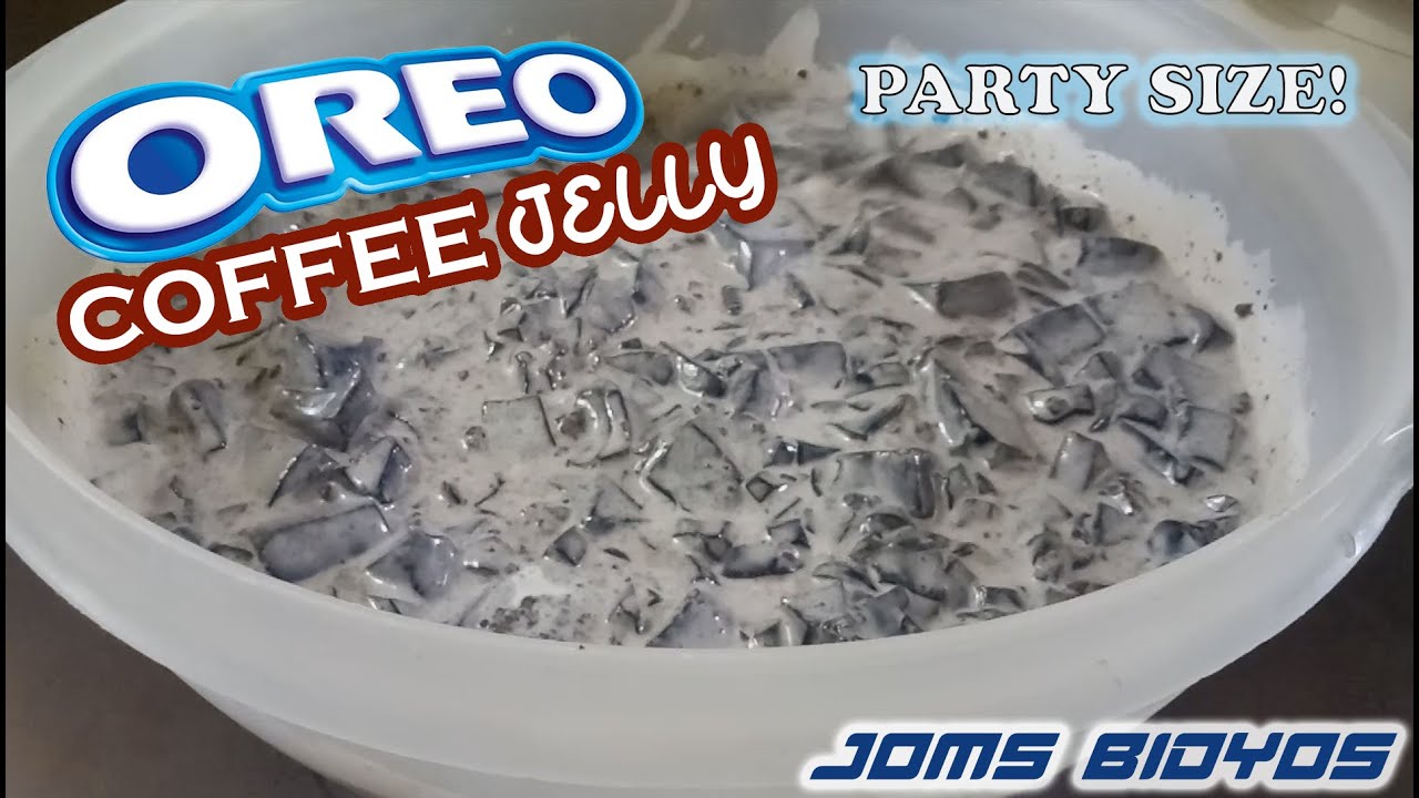 How to make Oreo Coffee Jelly (Party Size!!!)