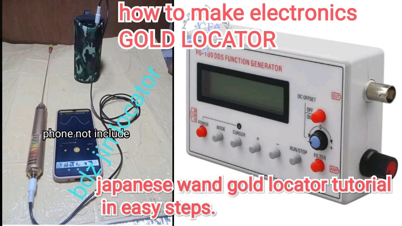 How to make electronics japanesewand  gold locator in easy steps.
