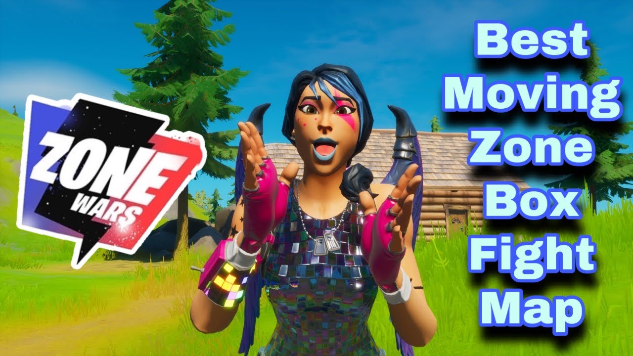 Best Moving Zone Box Fight Map in Creative!! (Box Fight Zone Wars)