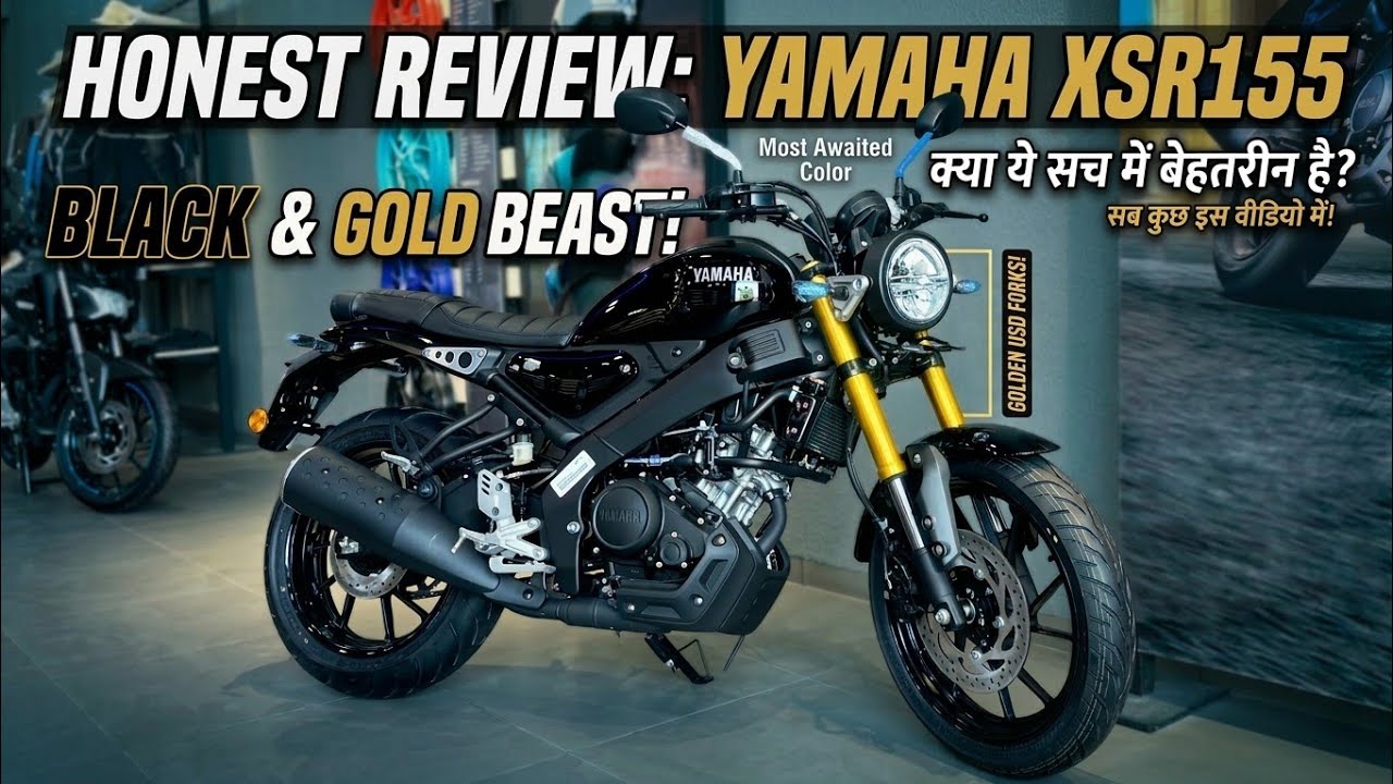 ​2026 Yamaha XSR 155 | Black Colour With Golden USD 😍 | Pure Mafia Vibes 🔥 | Detailed Review