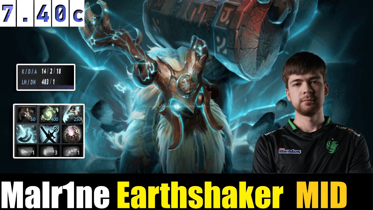 🤯 Malr1ne [Earthshaker] MID 7.40c - DOTA 2 HIGHEST MMR MATCH#dota2  #dota2gameplay