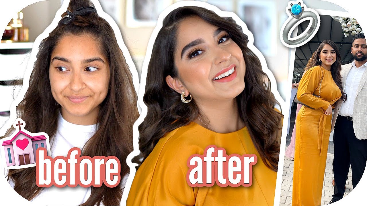 HOCHZEITSGAST MAKE UP, HAARE & OUTFIT INSPIRATION 👰🏻‍♀️💍❤️| Sanny Kaur