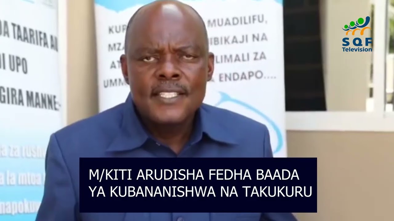 MWENYEKITI ARUDISHA FEDHA BAADA YA KUBANANISHWA NA TAKUKURU