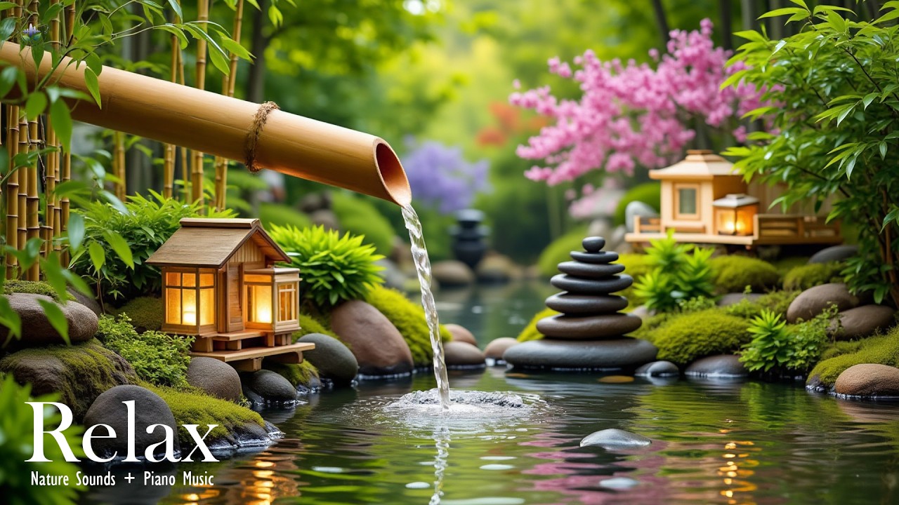 Relaxing Piano + Water Sounds 🌿 Deep Relaxation, Stress Relief & Inner Peace | Calm Mind & Body