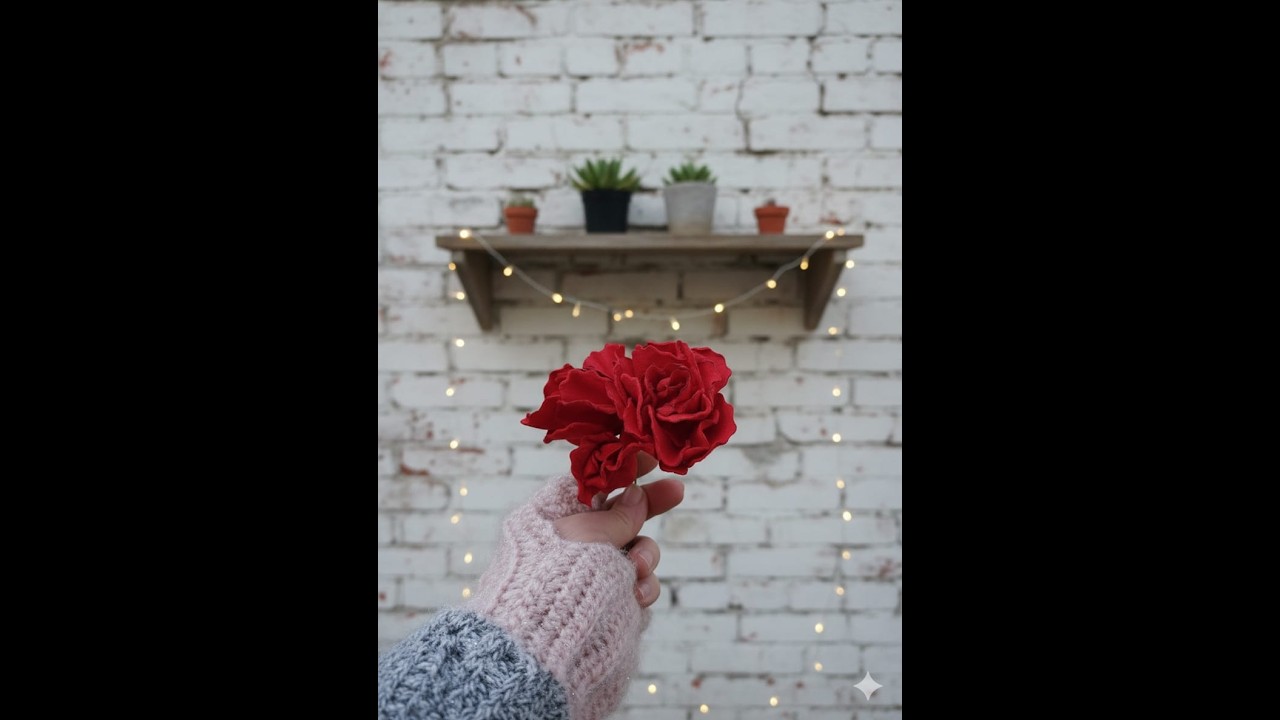 Tutorial rosa in Velluto Fai da te