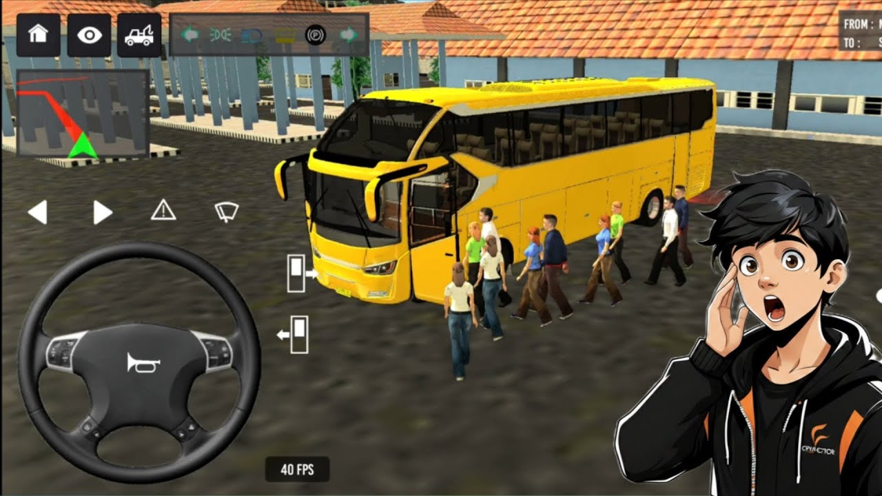 🤩Bus Simulator: 3D Bus Games:Bus Simulator ll🔥 new euro coach ll NEW BUS SIMULATOR INDONESIA  #games