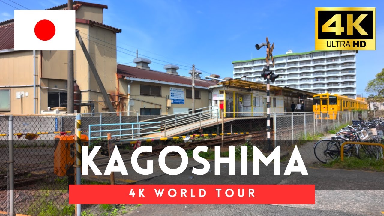 Kagoshima 2024 - 4 Hours Spring Walk in Japan, Kagoshima Walking Tour【4K HDR】