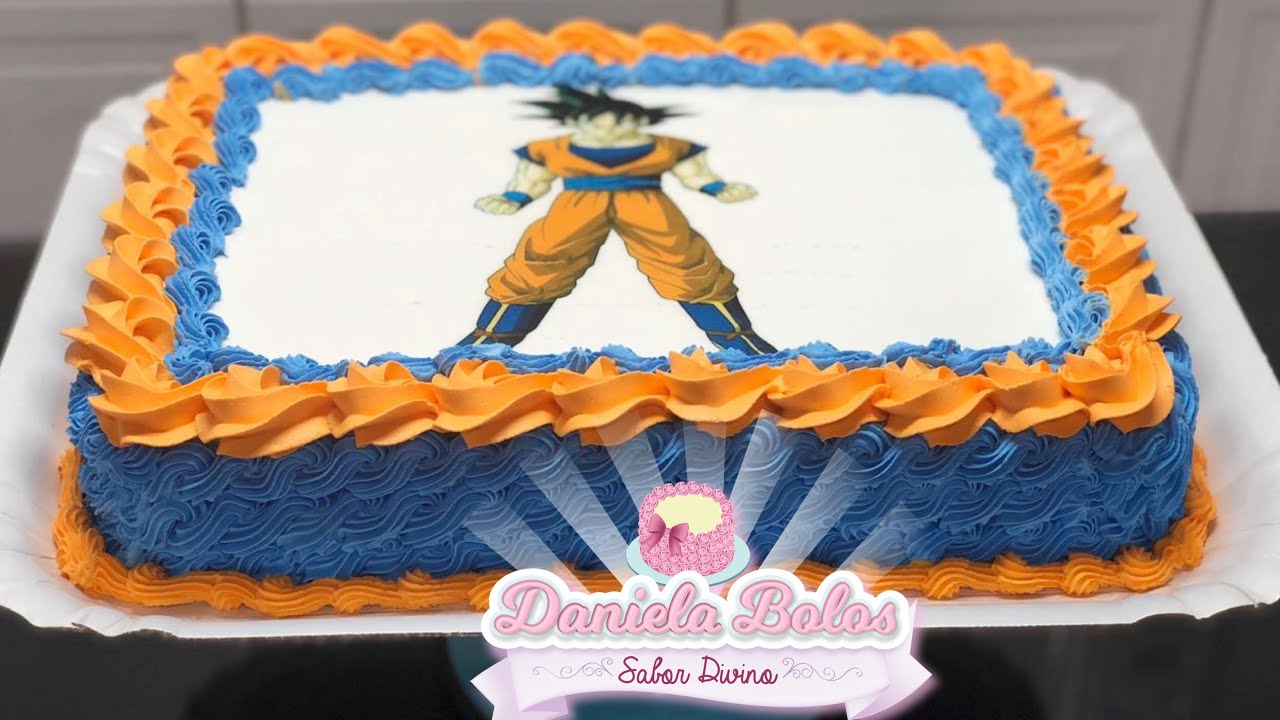 BOLO GOKU COM PAPEL ARROZ + DICAS
