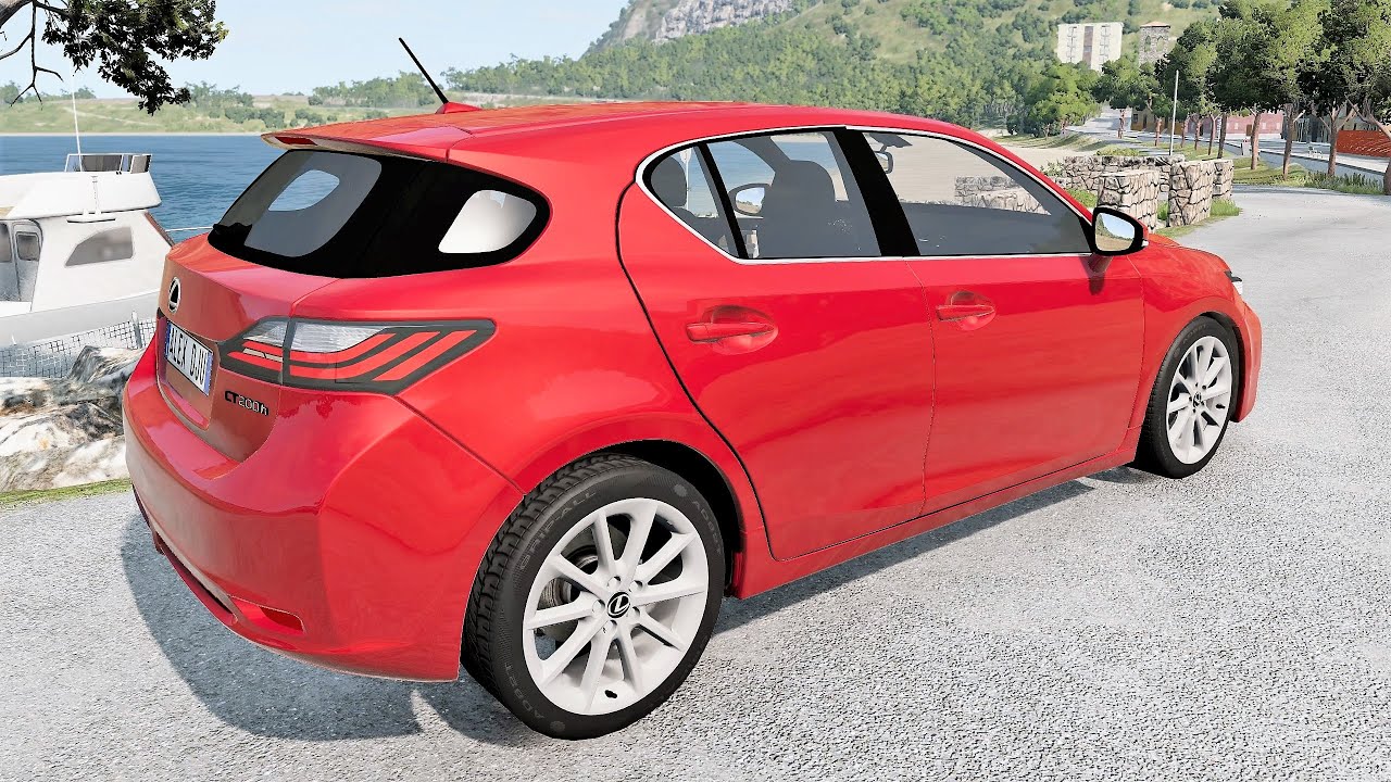 BeamNG.drive - Lexus CT200h 2.0d 2014 - Car Show Test Drive Crash .