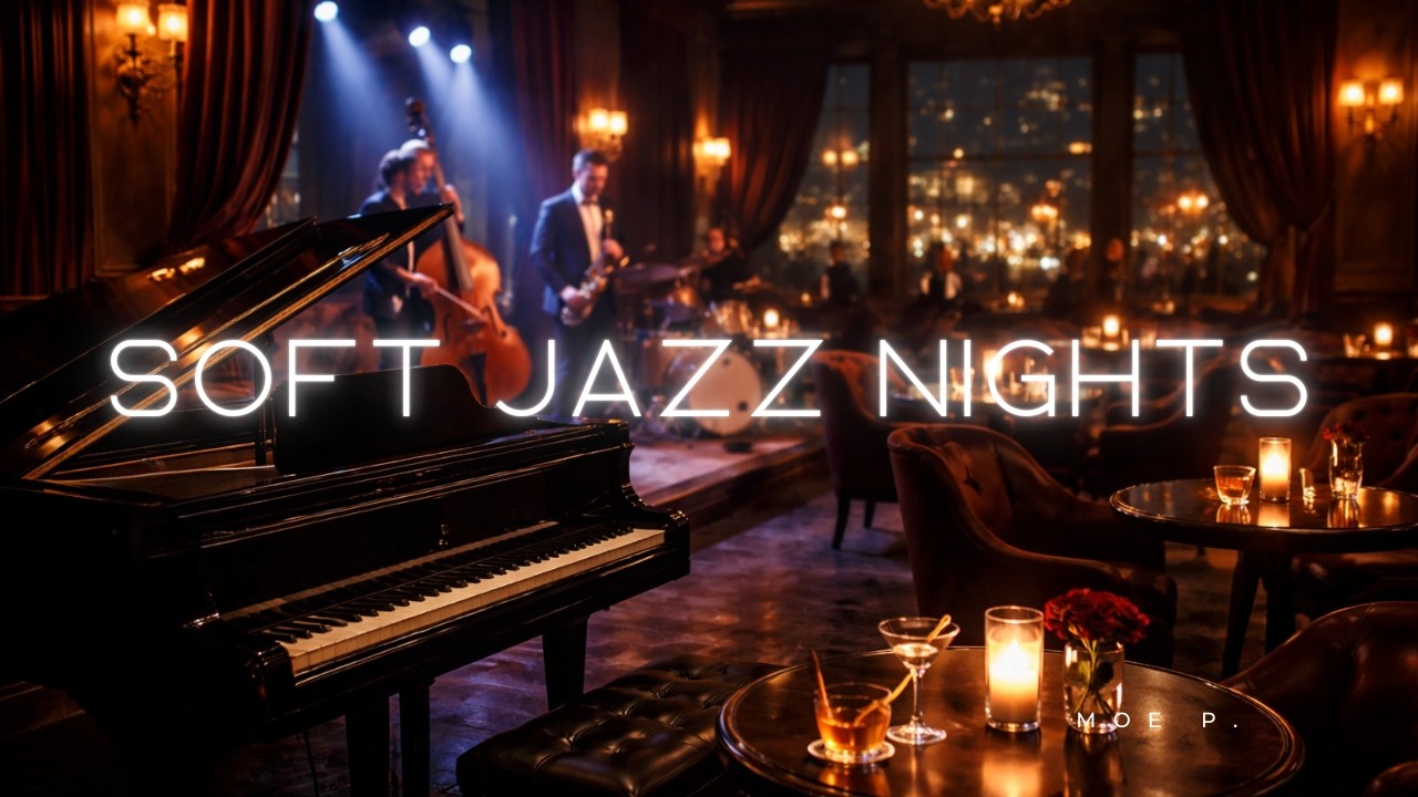 Soft Jazz Nights 🌙 | Midnight Piano for Deep Sleep, Relax & Romantic Chill
